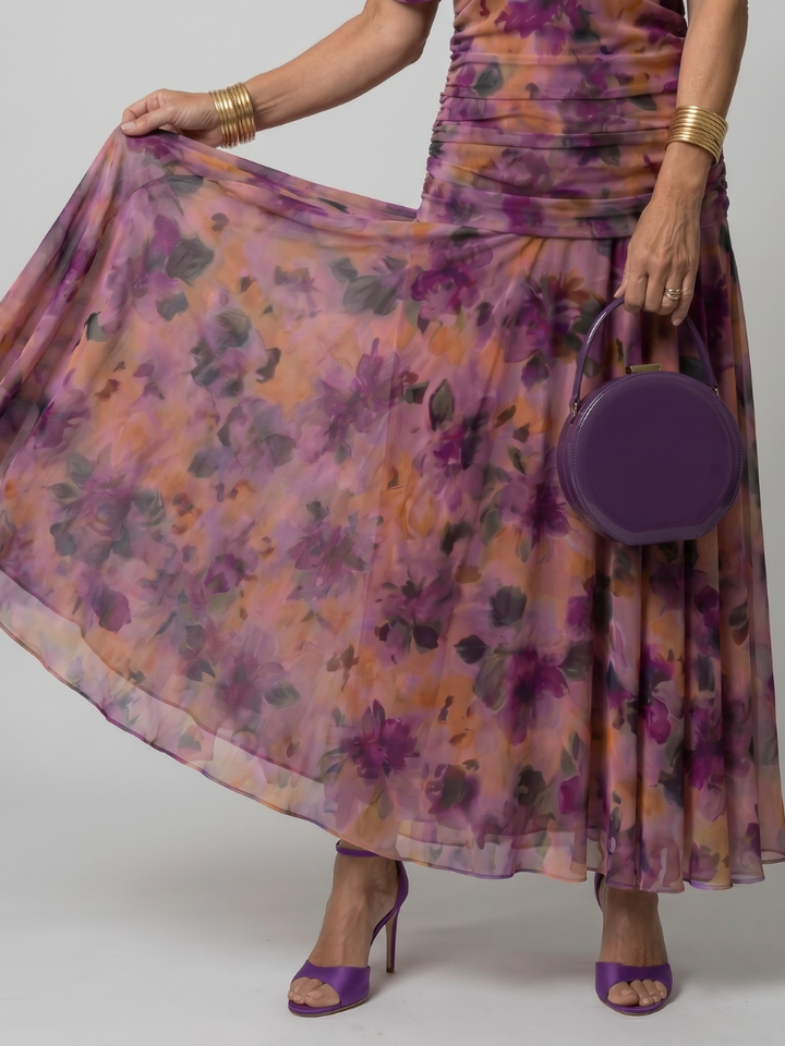 Violet &amp; Grace™ | Off Shoulder Flow Midi Dress