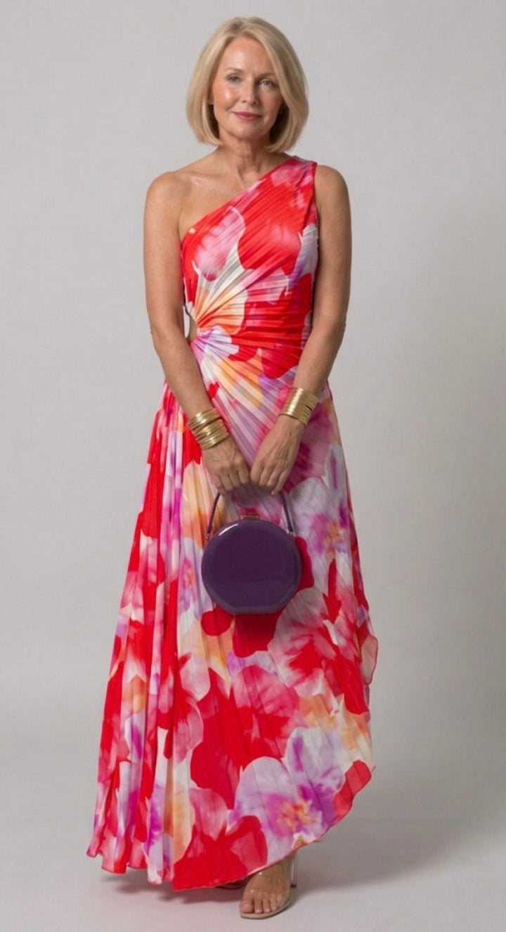 Violet &amp; Grace™ | Vibrant Tropical Evening Dress
