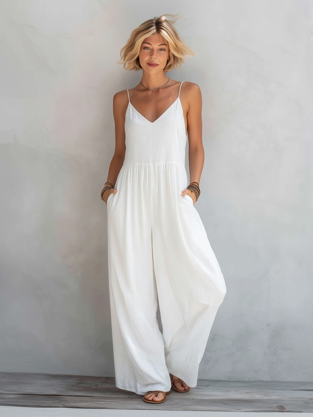 Amélie - Casual Sleeveless Jumpsuit