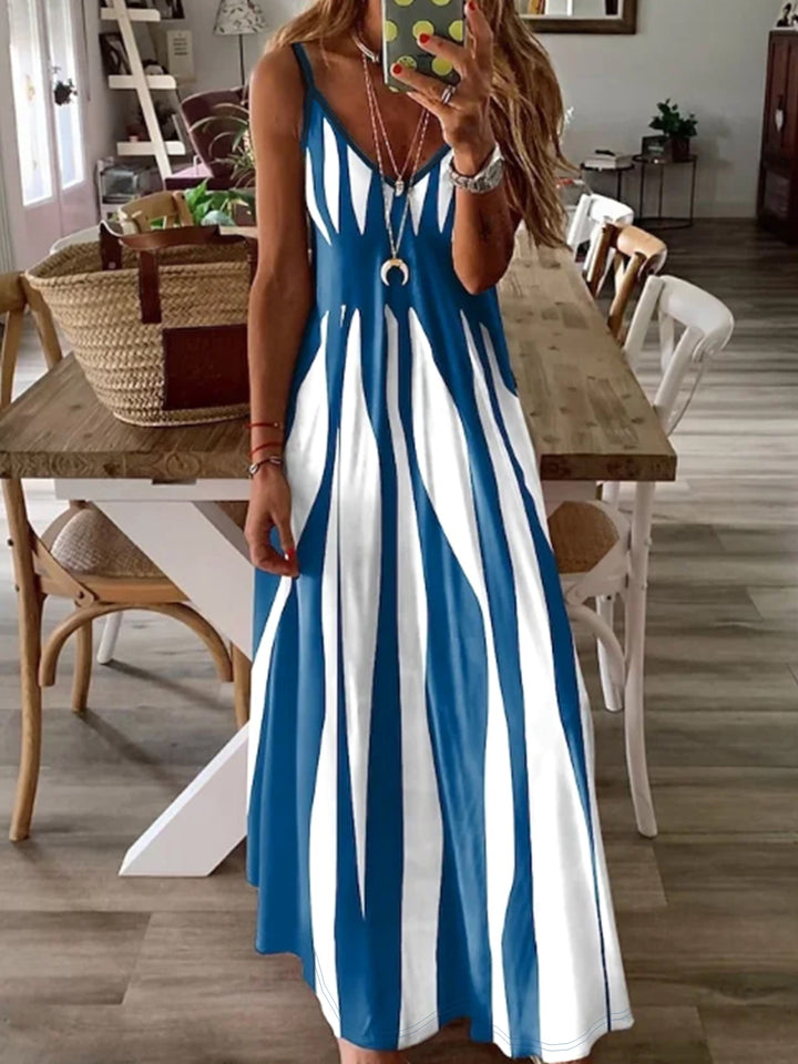 Elowen | V-Neck Dress with Thin Straps