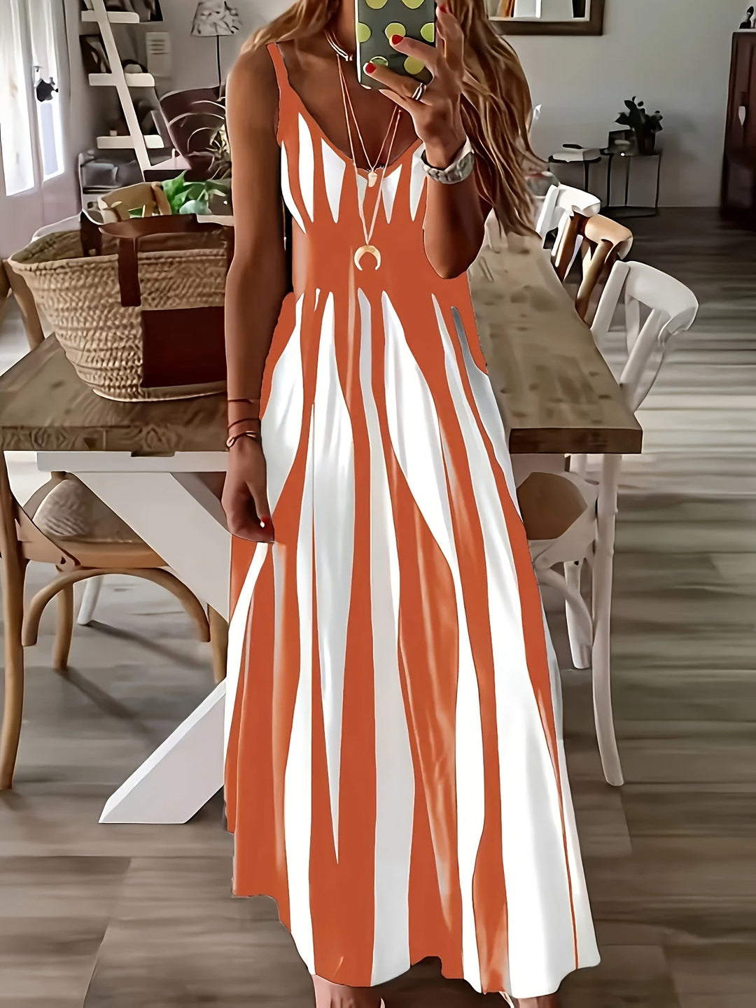 Elowen | V-Neck Dress with Thin Straps